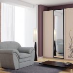 خزانة صغيرة مع أنماط لغرفة المعيشة