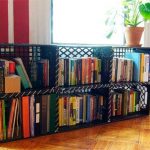 أثاث من صناديق بلاستيكية بدون إطار