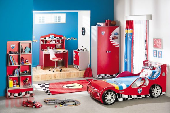 غرفة نوم بأسلوب الفورمولا 1