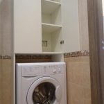 Kabinet mesin basuh putih