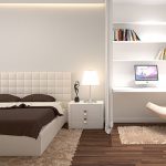 غرفة نوم مرحبا التكنولوجيا مع نغمات بيضاء