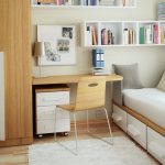 غرفة نوم عصرية أنيقة في سن المراهقة