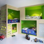 سرير زاوية مريح مع منافذ والإضاءة