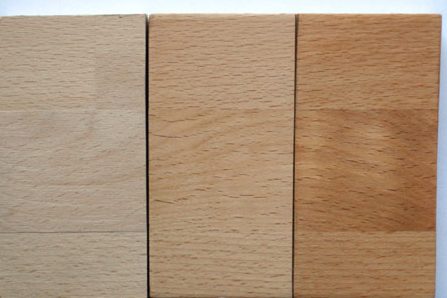 خشب الزان قبل وبعد المعالجة