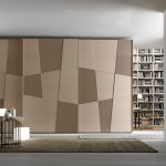 الأبواب مع نمط الفسيفساء لخزائن الملابس