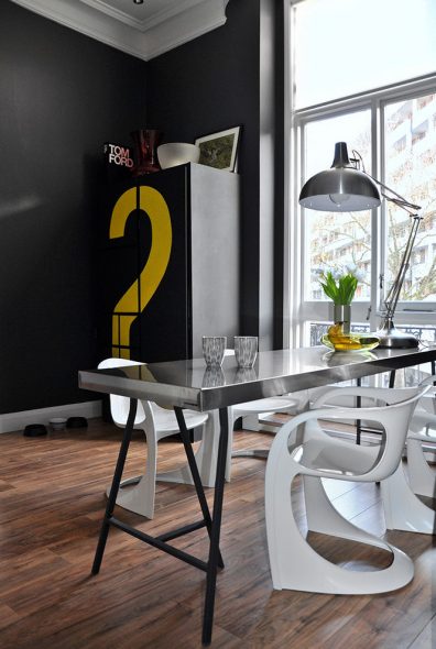 تباين الألوان في المطبخ