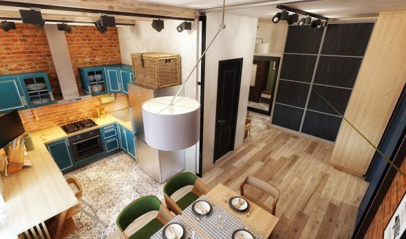 مكان شجرة يمكن العثور عليها في المطبخ في أي نمط