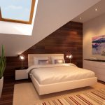 يناسب السرير المرتفع تمامًا الغرفة غير القياسية.