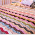 غطاء الكروشيه الموجة