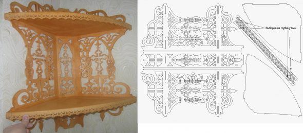 الجرف الزاوية المنحوت للرموز المصنوعة يدويا