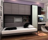 سرير خزانة مريحة