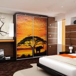 خزانة ملابس منزلقة إفريقيا لغرفة نوم