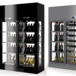 رفوف النبيذ الزجاج