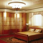 خزانة ملابس زاوية على شكل موجة