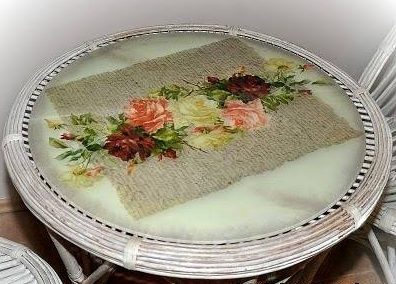 الديكور كونترتوب في تقنية decoupage العكسي