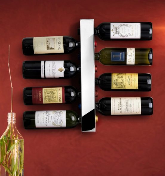 رف النبيذ العمودي