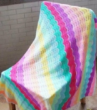 مشرق موجة نمط منقوشة