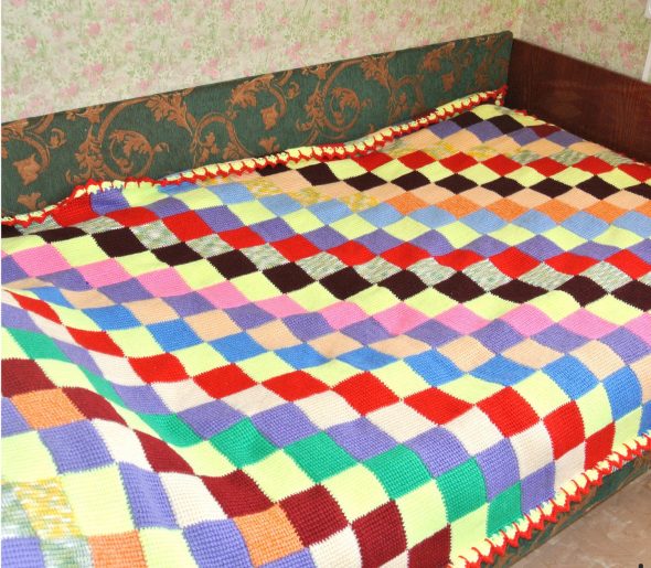 غطاء مشرق من دوافع اللون مربع