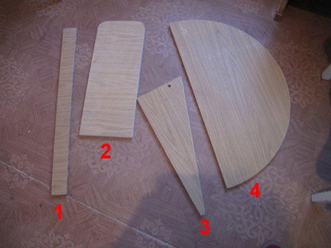 الفراغات للطي الجدول