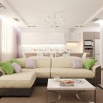 مثال على وضع الأثاث في غرفة المعيشة