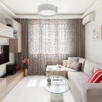 أثاث حديث في غرفة المعيشة