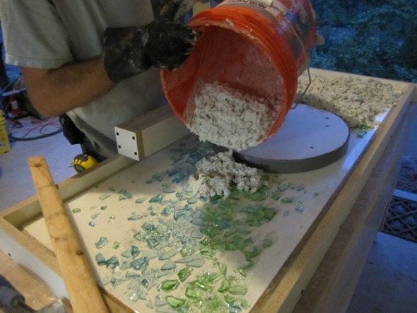 يمكنك استخدام cullet prebaked