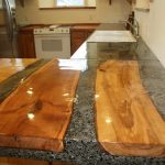 زخرفة سطح العمل ملموسة