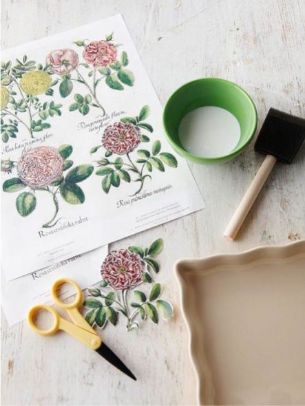 بطاقات Decoupage مناسبة للمطبخ decoupage