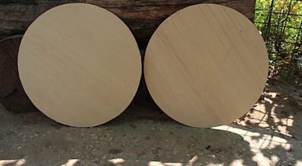 أعلى وأسفل الخشب الرقائقي