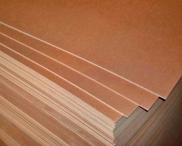 اللوح الليفي في خزائن الملابس