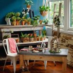 عناصر من الخرسانة الموجودة في مختلف الأثاث ذات صلة في المطبخ أو في الكوخ