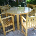 المائدة المستديرة والكراسي تفعل ذلك بنفسك