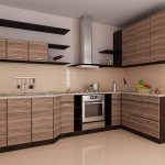 المطبخ بعد لصق الفيلم تحت الشجرة