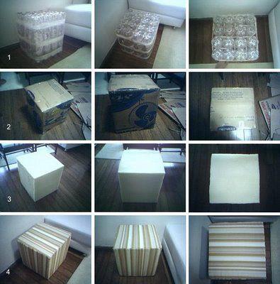 مربع العثماني من الزجاجات البلاستيكية