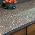 سطح الطاولة الخرساني الأصلي مع زخرفة رخامية