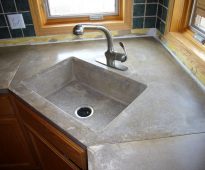 ترتيب المطبخ مع الخرسانة