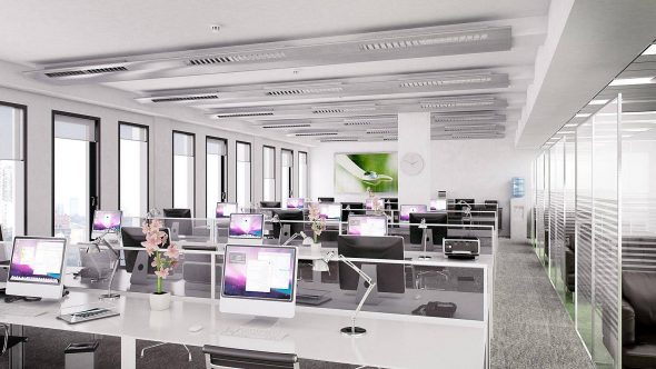 غرفة مكتب فسيحة