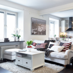 المسافة بين الأثاث هي ضمان للداخلية الوظيفية.