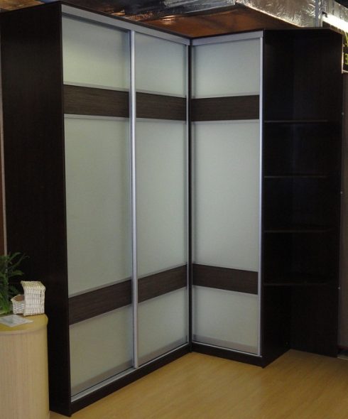 خزانة ملابس زاوية مستطيلة