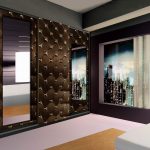 خزانة ملابس انزلاقية مع واجهات غير عادية