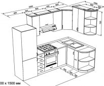 مجموعة أثاث ركن قياسي