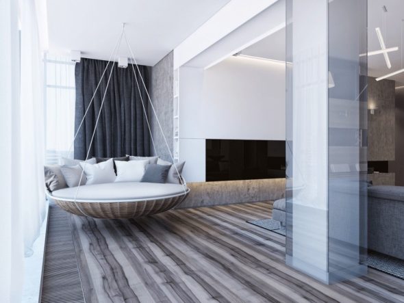 سرير معلق أنيق