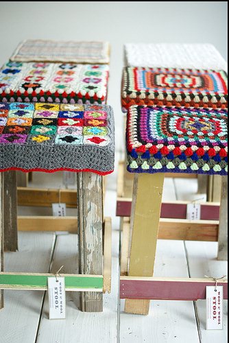 أغطية الكرسي المحبوك