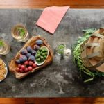 طاولة القهوة مع أعلى ملموسة مستطيلة