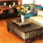 طاولة القهوة مع الزنجار