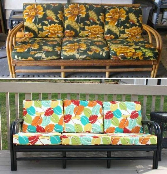 أريكة بعد الترميم