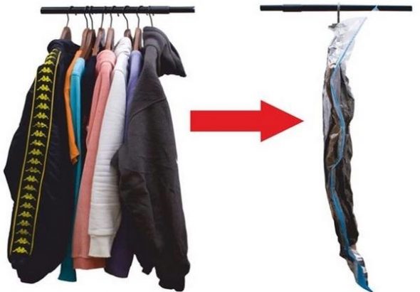 باستخدام أكياس فراغ