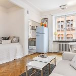 سرير مخفي في مكانة شقة الاستوديو