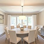 طاولة ضوء مستديرة لتناول الطعام الحديثة