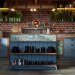 المطبخ وخزائن في أسلوب لوفت